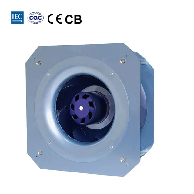 250mm 24V DC Backward Curved Centrifugal Fan With CE Certification For Ventilation Equipments Project suppliers