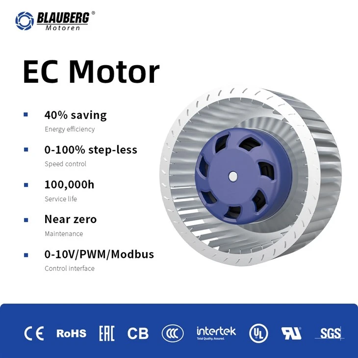 Blauberg BC-F120B-EC-02 120mm EC Forward Curved Centrifugal Fan factory